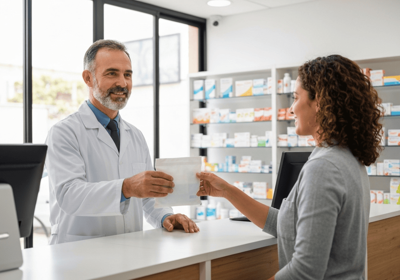 Dr. Villacis talking to a patient clearly in an examination room.